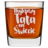 Szklanka do drinków whisky z grawerem Najlepszy rocznik Twoje imię 250ml