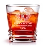 Kwadratowa Szklanka whisky grawerem 270ml Imię Prezent Urodziny Walentynki