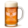 Duży kufel do piwa na prezent z grawerem 640ml logo tekst Dzień Dziadka