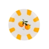Talerz porcelanowy deserowy 20cm wiosenny pomarańcze Oranssi Florina
