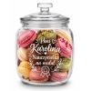 Słoik na Ciastka z Grawerem 950ml Prezent Personalizowany Napis na Dzień Kobiet, Nauczyciel