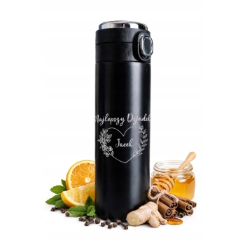 Kubek termiczny z Grawerem z wyświetlaczem logo tekst Prezent dla Dziadka