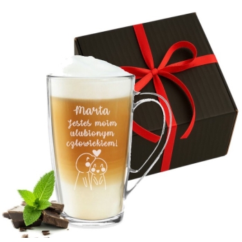 Kubek 400ml z grawerem prezent na Walentynki w pudełku z Twoim Napisem Logo