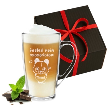 Kubek 400ml z grawerem prezent na Walentynki w pudełku z Twoim Napisem Logo
