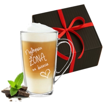 Kubek 400ml z grawerem prezent na Walentynki w pudełku z Twoim Napisem Logo
