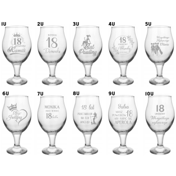 Zestaw kieliszek do drinków Aperol 570ml grawer Panieński Urodziny brelok