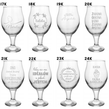 Zestaw kieliszek do drinków Aperol 570ml grawer Panieński Urodziny brelok