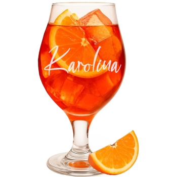 Szklanka Kieliszek do drinków Aperol 570ml grawer Prezent Wieczór Panieński
