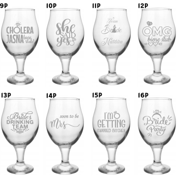 Zestaw kieliszek do drinków Aperol 570ml grawer Panieński Urodziny brelok