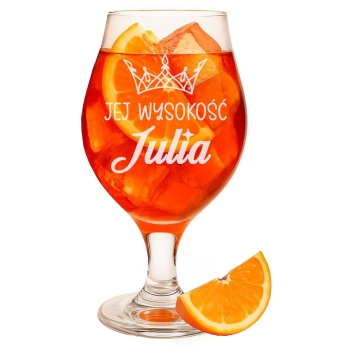 Szklanka Do Piwa na Nóżce 570ml z grawerem Prezent dla Niej Niego