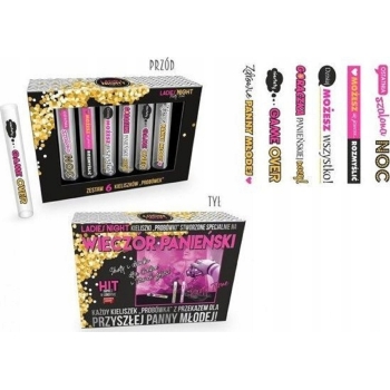 Kieliszki Probówki 6 szt 50ml Ladies Night Panieński