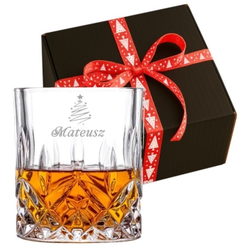 Szklanka kryształowa do whisky Grawerem Twój Napis Prezent Urodziny Święta