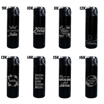 Kubek termiczny z Grawerem z wyświetlaczem logo tekst Prezent na Dzień Kobiet Mężczyzn Urodziny