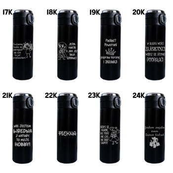 Kubek termiczny z Grawerem z wyświetlaczem logo tekst Prezent na Dzień Kobiet Mężczyzn Urodziny