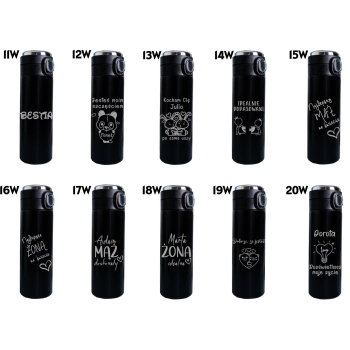 Zestaw 2 Kubków termicznych z wyświetlaczem Grawer Prezent na Walentynki