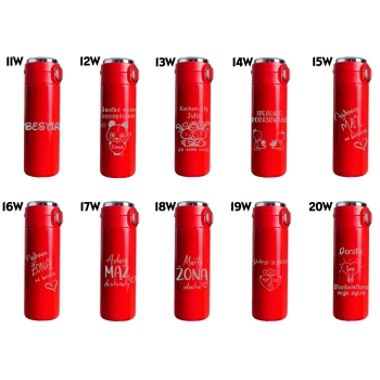 Zestaw 2 Kubków termicznych z wyświetlaczem Grawer Prezent na Walentynki