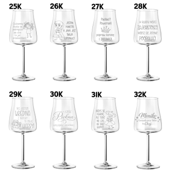 Kieliszek do Wina Aperol Spritz z grawerem Prezent dla Niej Urodziny 600ml