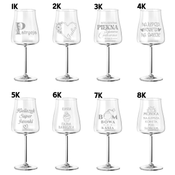 Kieliszek do Wina Aperol Spritz z grawerem Prezent dla Niej Urodziny 600ml