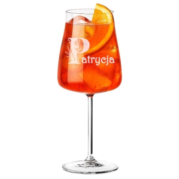 Kieliszek do Wina Aperol Spritz z grawerem Prezent dla Niej Urodziny 600ml