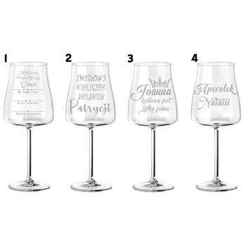 Kieliszek do Wina Aperol Spritz z grawerem Prezent dla Niej Urodziny 600ml