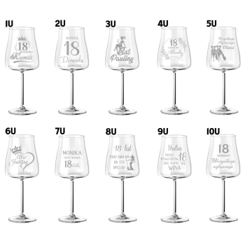 Kieliszek do Wina Aperol Spritz z grawerem Prezent dla Niej Urodziny 600ml