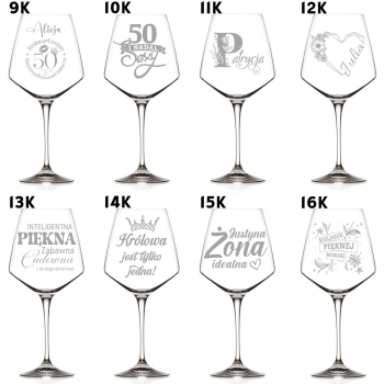 Kieliszek z grawerem do Aperola prezent Panieński Urodziny 750 Twój NAPIS