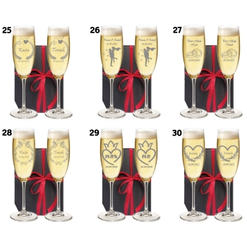 Kieliszki do szampana z GRAWEREM Wesele Para Młoda panieński PREZENT