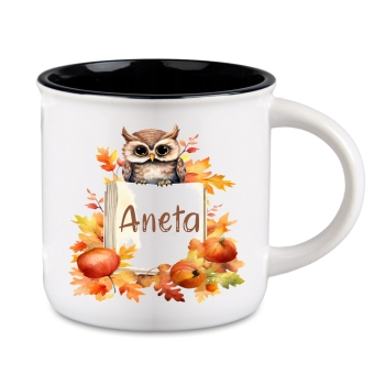 Kubek ceramiczny 250ml Camping dla podróżnika turystyczny TWÓJ NAPIS Wzory