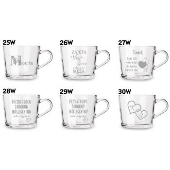 Kubek z grawerem Filiżanka Twój Napis Logo 450ml Prezent na Walentynki