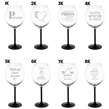 Kieliszek z grawerem do wina Aperola 600ml na Prezent dla Kobiety Urodziny