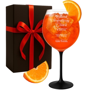 Kieliszek terapeutyczny z Grawerem XXL Prezent dla Kobiety Urodziny