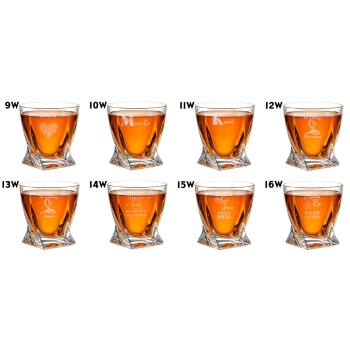 Szklanka kryształowa Whisky z grawerem Prezent Urodziny Rocznica Walentynki