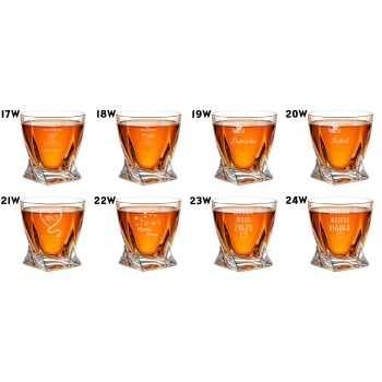 Szklanka kryształowa Whisky z grawerem Prezent Urodziny Rocznica Walentynki