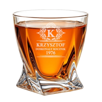 Zestaw 6 szklanek kryształowych z grawerem Logo Prezent Urodziny Rocznica