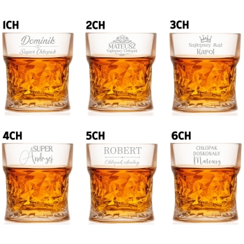 Szklanka kryształowa do whisky z Grawerem Prezent Urodziny Dzień Chłopaka
