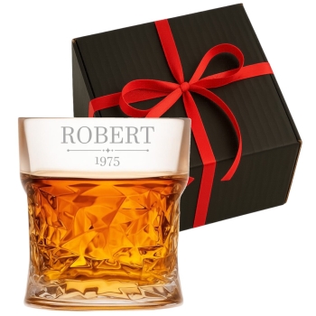 Szklanka kryształowa do whisky Grawerem Prezent Urodziny dla Niego Dziadka