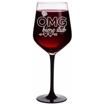 Kieliszek do wina Grawerem 370ml Wieczór Panieński Prezent dla Panny Młodej