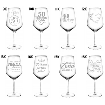 Kieliszek do Aperola Wina z Grawerem 530ml Urodziny Prezent dla Dziewczyny