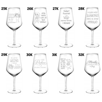 Kieliszek do Aperola Wina z Grawerem 530ml Urodziny Prezent dla Dziewczyny