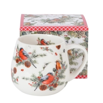 Kubek świąteczny baryłka 430ml Christmas Birds