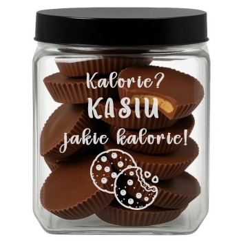 Słoik na Ciastka z Grawerem 1,3L Prezent Świąteczny Personalizowany Napis