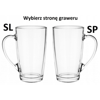 Zestaw 2 Kubków Wysokich 400ml z Grawerem na Prezent Świąteczny