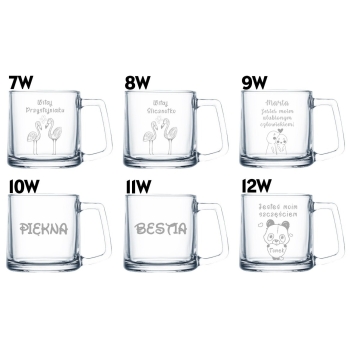 Kubek z grawerem Filiżanka 335ml Napis Prezent dla Niej Niego Walentynki