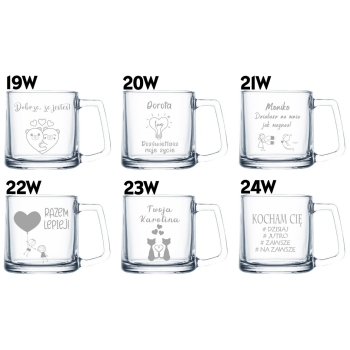 Kubek z grawerem Filiżanka 335ml Napis Prezent dla Niej Niego Walentynki
