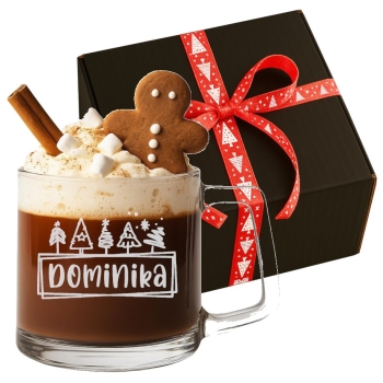 Kubek z grawerem Filiżanka Świąteczna Twój Napis Logo Prezent na Święta 335