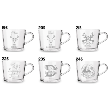 Świąteczny Kubek z grawerem Filiżanka Twój Napis Prezent Tekst Logo 450ml