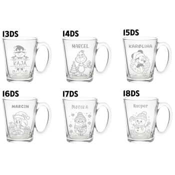 Kubek świąteczny dla dzieci, dorosłych z grawerem Prezent Twój Napis 300ml