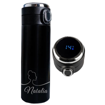 Kubek termiczny z Grawerem z wyświetlaczem logo tekst Prezent na Dzień Kobiet Mężczyzn Urodziny