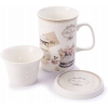 Kubek Porcelanowy Romantic Zaparzacz 320ml Prezent