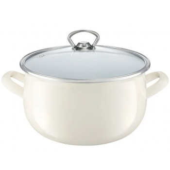 Garnek Emaliowany Garden Ambition 18cm 3,1l Ecru